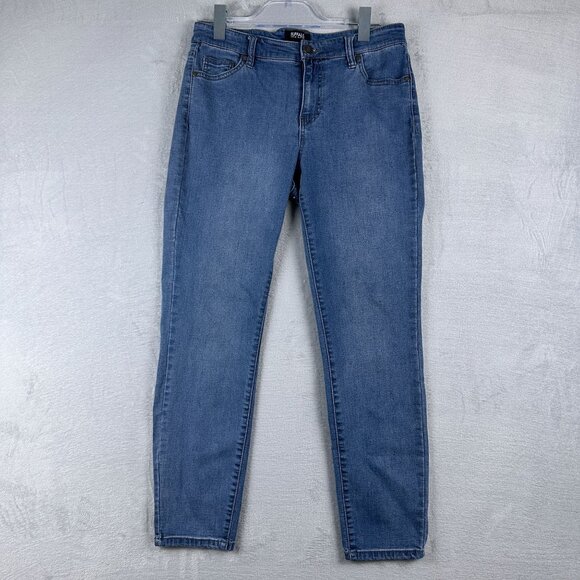 Buffalo David Bitton Ankle Grazer Jeans Stretch Super Soft Women's Blue SZ 8/29 - Picture 1 of 10